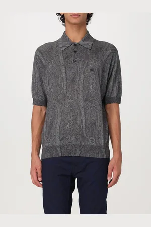 Etro Polo in seta e cashmere con stampa Paisley