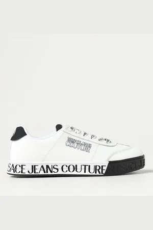 VERSACE Sneakers in pelle con stampa logo
