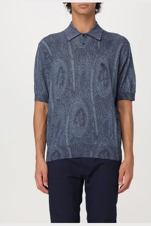 Etro Polo in seta e cashmere con stampa Paisley