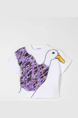 Burberry T-shirt in cotone con stampa