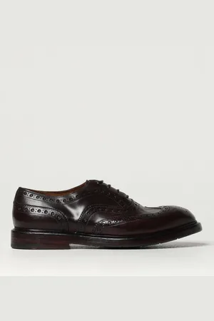 Premiata Derby in pelle con motivo brogue