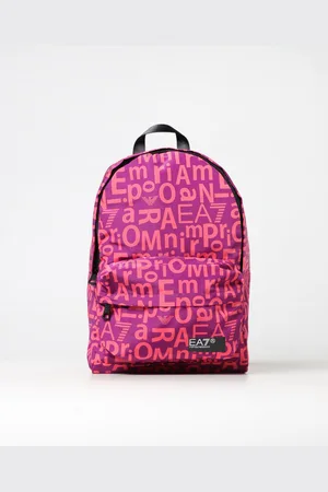 EA7 Zaino in nylon con logo all over