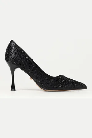 Twenty Fourhaitch Décolleté Byron in raso con strass