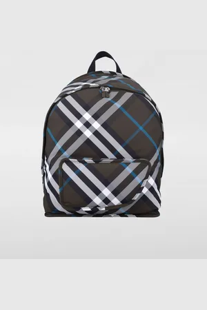 Burberry Zaino Shield in nylon con Check jacquard