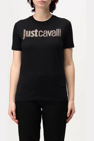 Roberto Cavalli T-shirt in cotone con stampa logo