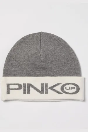 Pinko Cappello in misto viscosa con logo jacquard