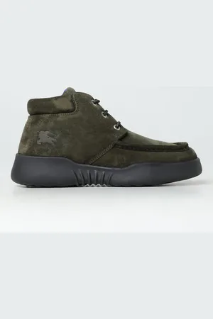 Burberry Polacchino Log in camoscio