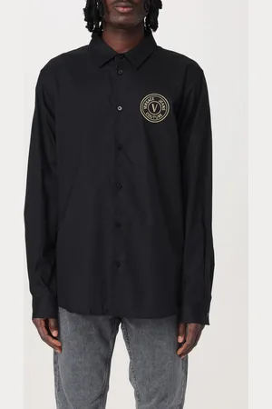 VERSACE Camicia in cotone con logo