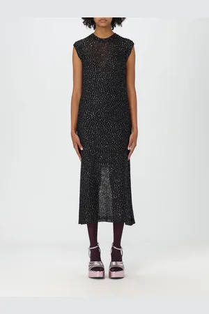 Msgm Abito in jersey con paillettes