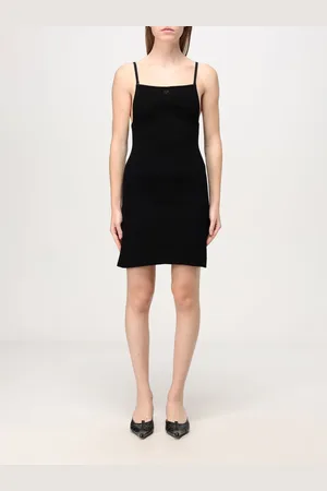 Courrèges Abito basic in misto viscosa