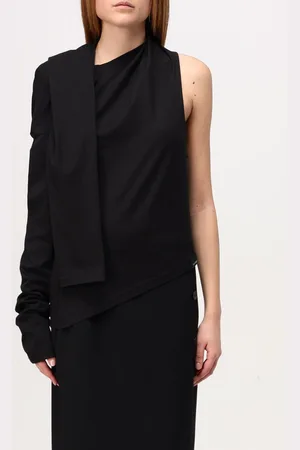 Courrèges T-shirt in cotone con spalla scoperta