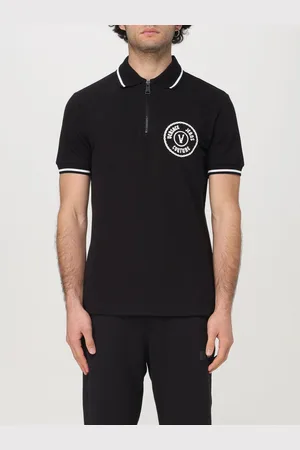 VERSACE Polo in cotone con logo
