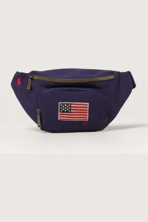 Ralph Lauren Marsupio in nylon con logo ricamato