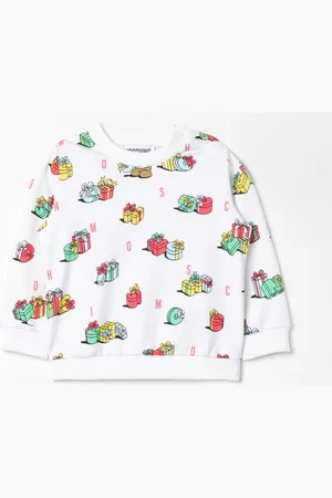 Moschino Felpa a girocollo tema natalizio