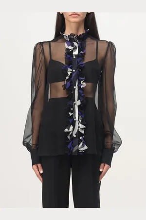 Puccini Camicia in seta con rouches