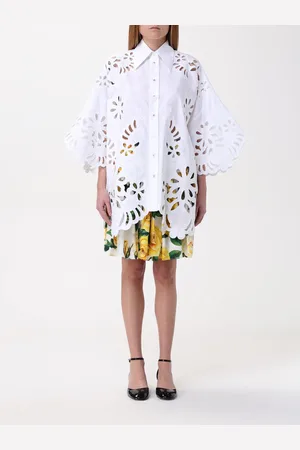 Dolce & Gabbana Camicia in cotone e Sangallo