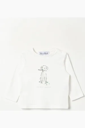 Tartine Et Chocolat T-shirt in cotone con stampa