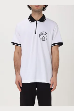 VERSACE Polo in cotone con logo
