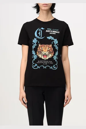 Roberto Cavalli T-shirt in cotone con stampa grafica