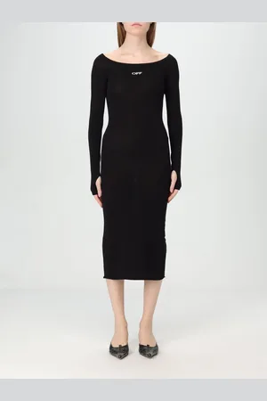 OFF-WHITE Abito slim in misto viscosa