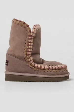Mou Stivaletto Eskimo Overstitching in camoscio