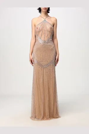 AMEN Abito in crêpe con strass