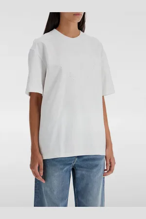 Ganni T-shirt con logo ricamato