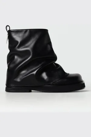The Attico Stivaletto Mini Robin in pelle arricciata