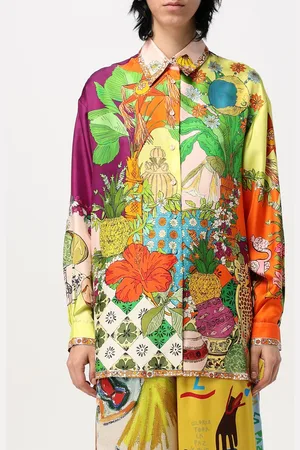 ALÉMAIS Camicia in seta stampata