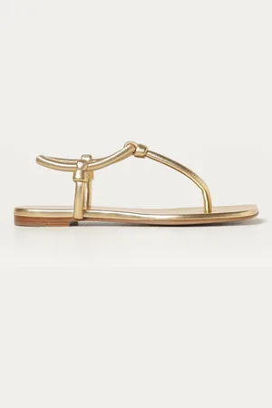 Gianvito Rossi Sandalo Juno in nappa laminata