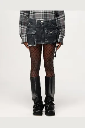 The Attico Gonna mini in denim