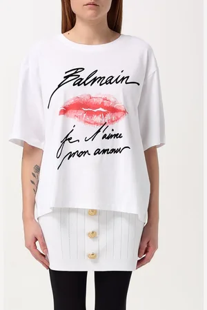 Balmain T-shirt in cotone con logo