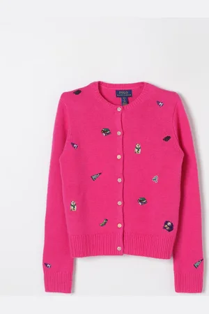 Ralph Lauren Cardigan a girocollo con ricami all-over
