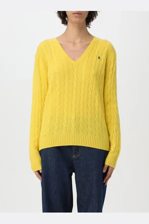 Ralph Lauren Maglione in lana e cashmere con lavorazione intrecciata