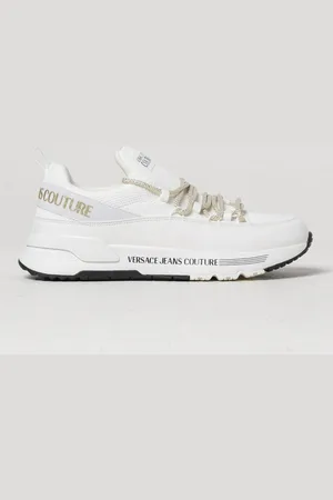 VERSACE Sneakers in vernice e mesh