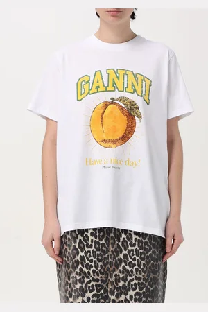 Ganni Pullover in misto lana con logo