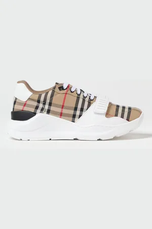 Burberry Sneakers Regis in canvas con Vintage Check jacquard