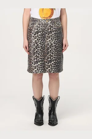 Ganni Gonna in cotone organico animalier