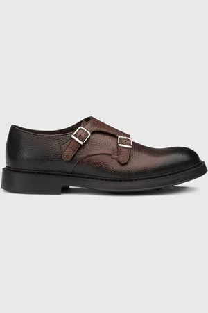 Monk Strap in pelle a grana