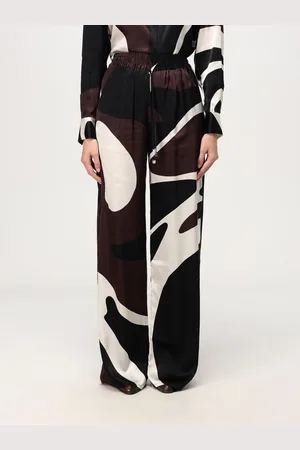 Kiton Pantalone in seta stampata