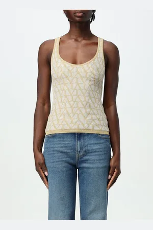 VALENTINO Top VLogo in viscosa lurex
