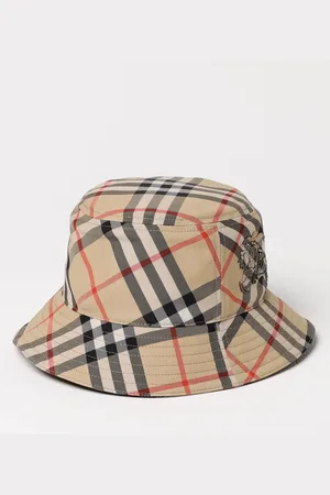 Burberry Cappello in canvas con Vintage Check jacquard