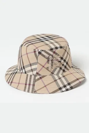 Burberry Cappello in canvas con Vintage Check jacquard