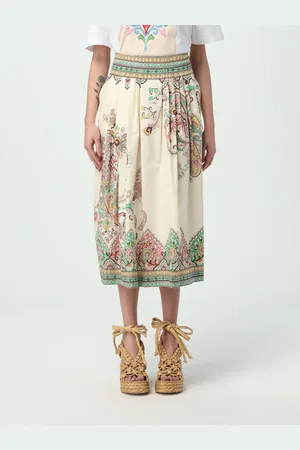 Etro Gonna midi in popeline stampato
