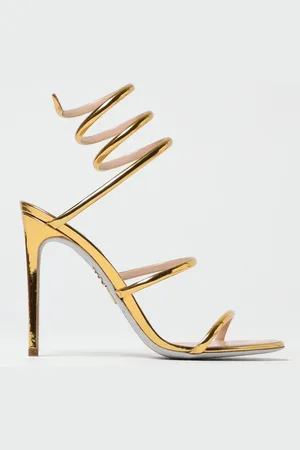 RENE CAOVILLA Sandalo Cleo in vernice laminata