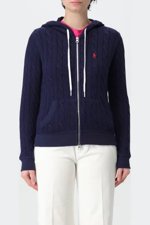 Ralph Lauren Felpa in maglia di cotone con cappuccio
