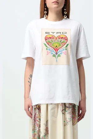 Etro T-shirt in cotone con logo