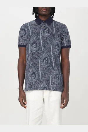 Etro Polo in cotone con stampa Paisley