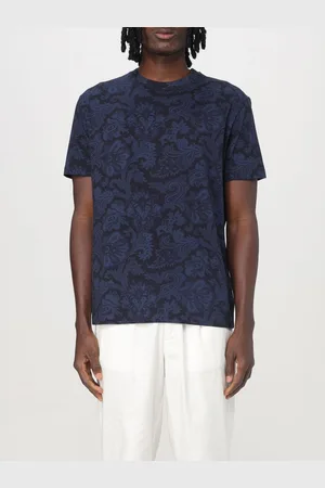 Etro T-shirt in cotone con stampa Paisley
