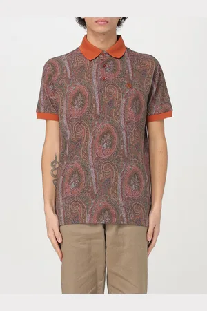 Etro Polo in cotone con stampa Paisley